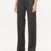 Babylon Текстилни панталони T_S00535 Сив Wide Leg за Жени цена