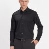 Boss Риза 50473265 Черен Regular Fit цвят на ниска цена