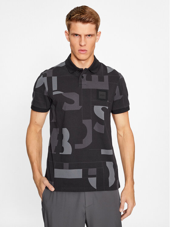 Тениска с яка и копчета Boss за Мъже