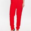 Bruuns Bazaar Текстилни панталони Cindysus BBW2595 Червен Slim Fit за Жени цена