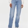 Calvin Klein Jeans Дънки J20J221222 Син Straight Fit за Жени цена