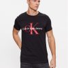 Calvin Klein Jeans Тишърт J30J320935 Черен Slim Fit за Мъже цена