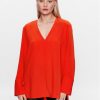 Calvin Klein Блуза K20K205688 Оранжев Regular Fit за Жени цена