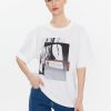 Calvin Klein Тишърт Photo Print Graphic K20K204995 Бял Relaxed Fit цвят на ниска цена
