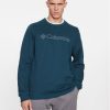 Columbia Суитшърт M Logo Fleece Crew Син Regular Fit за Мъже цена