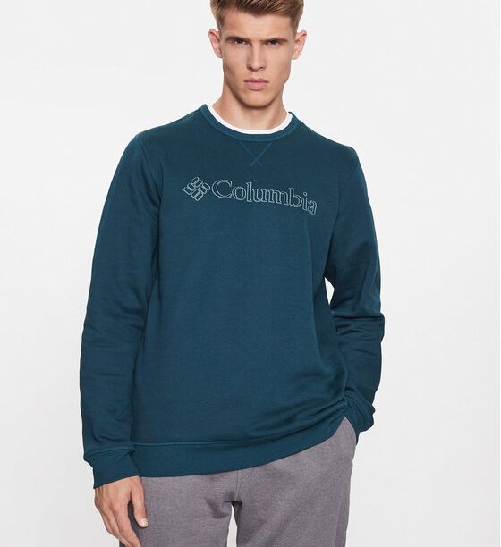 Columbia Суитшърт M Logo Fleece Crew Син Regular Fit за Мъже цена