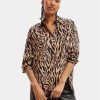 Desigual Блуза 23WWBW35 Кафяв Regular Fit за Жени цена