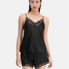 Dorina Пижамени шорти Pure Silk DCSH0002SK002 Черен Regular Fit за Жени цена