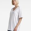 G-Star Raw Тишърт D22746-C539-110 Бял Relaxed Fit за Жени цена