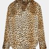 Gina Tricot Риза 20540 Кафяв Regular Fit за Жени цена
