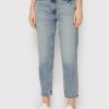 Guess Дънки W2YA21 D4NH6 Син Mom Fit за Жени цена