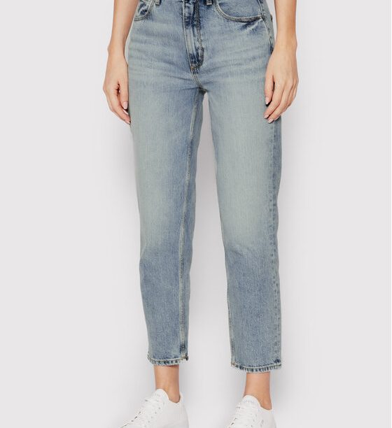 Guess Дънки W2YA21 D4NH6 Син Mom Fit за Жени цена