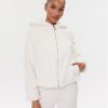 Guess Кожено палто W3BL50 WFSD0 Екрю Regular Fit за Жени цена