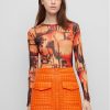 Hugo Блуза 50489194 Цветен Slim Fit за Жени цена