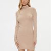 JDY Плетена рокля 15297773 Бежов Bodycon Fit за Жени цена