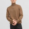 Jack&Jones Пуловер 12189339 Кафяв Regular Fit за Мъже цена