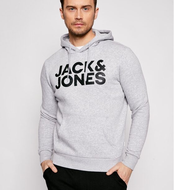 Jack&Jones Суитшърт Corp Logo 12152840 Сив Regular Fit за Мъже цена