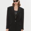 Just Cavalli Сако 75PAQ701 Черен Regular Fit за Жени цена