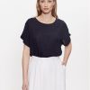Kaffe Блуза Amber Stanley 10500781 Тъмносин Loose Fit за Жени цена