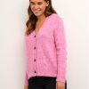 Kaffe Кардиган Zaroline 10507116 Розов Boxy Fit за Жени цена
