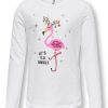 Kids ONLY Блуза 15306814 Бял Relaxed Fit за Момичета цена