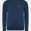 La Martina Пуловер WMS003 YW091 Тъмносин Regular Fit за Мъже цена