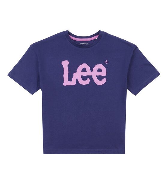Lee Тишърт Wobbly Graphic LEG5030 Син Regular Fit за Момичета цена