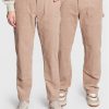Leeves Текстилни панталони Unisex Corduroy Бежов Relaxed Fit за Унисекс цена