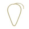 Luv AJ Колие Classiquw Skinny Curb Chain (5mm) CORE22-N-CSCC-G Златист за Жени цена