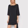 MICHAEL Michael Kors Плажна рокля MM7M749 Черен Relaxed Fit за Жени цена