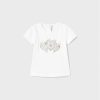 Mayoral Тишърт 105 Бял Regular Fit за Момичета цена