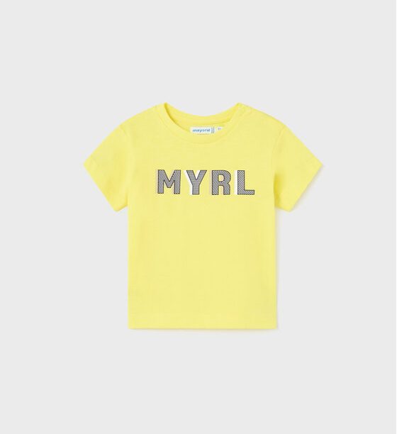 Mayoral Тишърт 106 Жълт Regular Fit за Момчета цена