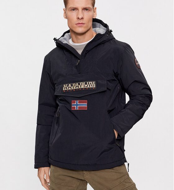 Napapijri Анорак Rainforest Pocket 2 NP0A4GMD Черен Regular Fit цвят на ниска цена