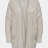 ONLY Carmakoma Кардиган Cozy 15307263 Сив Regular Fit за Жени цена