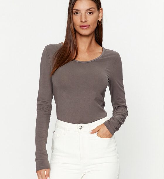 ONLY Блуза 15204712 Сив Stretch Fit цвят на ниска цена