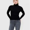 ONLY Поло Karol 15165075 Черен Slim Fit за Жени цена