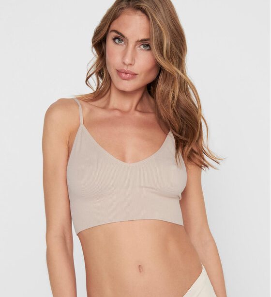 ONLY Сутиен-топ 15201539 Бежов цвят на ниска цена