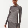 Patrizia Pepe Пуловер 8K0165/K123-J3S6 Сив Slim Fit за Жени цена