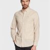 Pepe Jeans Риза Lincoln PM307740 Бежов Slim Fit за Мъже цена
