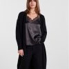 Pieces Кардиган 17139787 Черен Regular Fit за Жени цена
