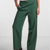 Pieces Текстилни панталони Bossy 17140744 Зелен Loose Fit за Жени цена
