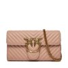 Pinko Дамска чанта Love One Wallet C . AI 23-24 PLTT 100062 A0GK Розов цвят на ниска цена