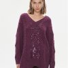 Pinko Пуловер Ghepardo 102116 A1A6 Виолетов Oversize за Жени цена