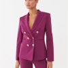 Pinko Сако 100256 A15O Виолетов Regular Fit за Жени цена