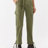 Pinko Текстилни панталони 101786 A15L Зелен Regular Fit за Жени цена