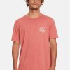 Quiksilver Тишърт Cleancircle Tees EQYZT07491 Червен Regular Fit за Мъже цена