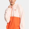 Roxy Суитшърт Ess Nrj Cbk Hoo Otlr ERJFT04673 Екрю Regular Fit за Жени цена