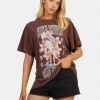 Roxy Тишърт Sweetjanis Tees URJZT03737 Кафяв Regular Fit за Жени цена