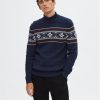 Selected Homme Поло 16081554 Тъмносин Regular Fit за Мъже цена