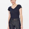 Sisley Тишърт 3TNHL4007 Тъмносин Regular Fit за Жени цена